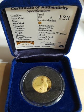 Classic Star Trek Full Set 1/4 Oz Pure Gold Proof Coin 1989 6