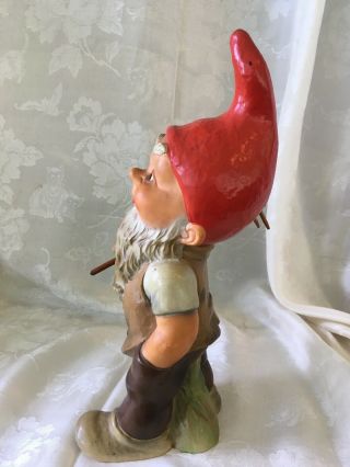 Vintage Heissner Gnome 10” West Germany Tag 942 With 5” Wood Rake 5