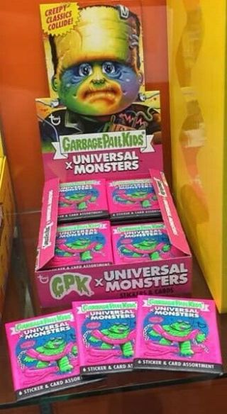 Super7 Comic Con Exclusive Universal Monsters Garbage Pail Kids Full 24 Pack Box