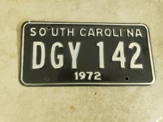 1972 South Carolina License Plates