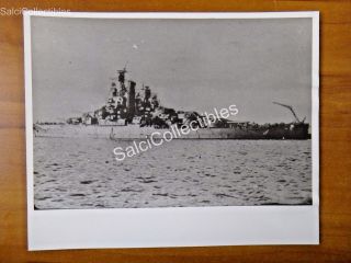 Official Us Navy Warship Battleship Photograph 8x10 Bb - 36 Uss Nevada