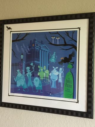 Shag Framed Print We’re Dying To Meet You Haunted Mansion Disney Signed Only 200