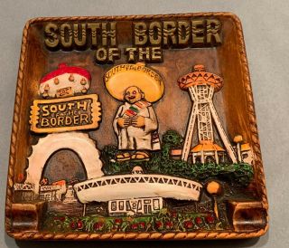 Vintage South Of The Border Tray Porcelain Ashtray