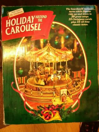 Mr.  Christmas Holiday Around The Carousel 1997 Animated Musical