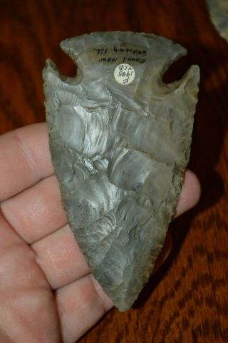Outstanding Hopewell Cobden Flint Snyder Knox Co Illinois 4.  25 x 2.  3/8 Very fine 4