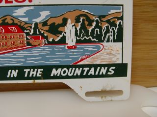 Glenwood Springs Colorado Beach In The Mountains Vacation License Plate Topper 3