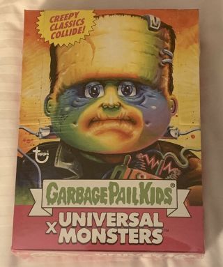 Super7 Comic Con Exclusive Universal Monsters Garbage Pail Kids Full 24 Pack Box