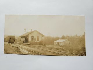 Vintage Rppc Photo Postcard Concord Railroad Station Vermont Vt