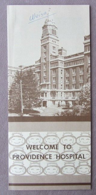 1940s Providence Hospital Brochure Sisters Of Charity Jefferson St Seattle Wa