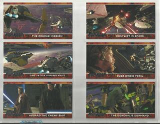 2005 Star Wars: Revenge Of The Sith Widevision Complete Set Of 80 Cards (1 - 80)