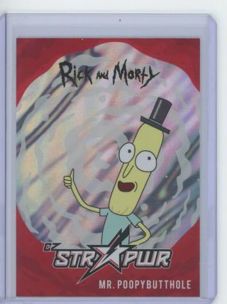 Cryptozoic Rick And Morty 2 Mr Poopybutthole Red Str Pwr Sp Insert Sp7