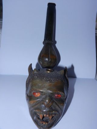 Rare Soviet Russian Demon Smoking Pipes old tobacco pipe devil hell monster 3