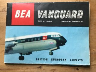 B.  E.  A.  Vickers Vanguard Large Fold Out Poster Bea