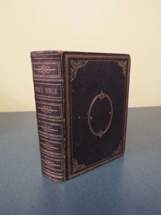 1862 Kjv Bible - American Bible Society - Printed During The Civil War