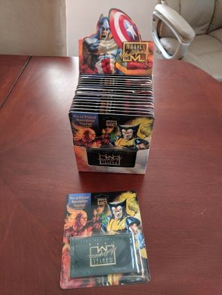 1996 Marvel Masterpiece Opened Box And 18 Packs L@@k