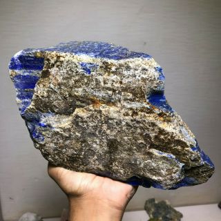 AAA TOP QUALITY SOLID LAPIS LAZULI ROUGH 14.  5 LB - FROM AFGHANISTAN 2