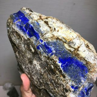 AAA TOP QUALITY SOLID LAPIS LAZULI ROUGH 14.  5 LB - FROM AFGHANISTAN 6