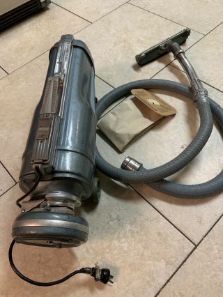 Electrolux Model E Canister Vacuum Cleaner W/ Rare Cord Winder,  Hose Hard Floor