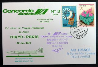 Japan Concorde 1979 Air France Tokyo - Paris Bp87