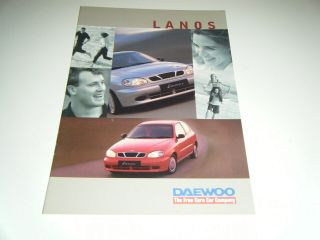 Vintage 1999 Daewoo Lanos Car Sales Brochure