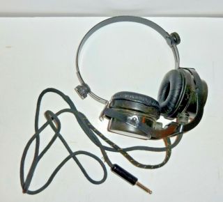 Rca " Big Cans " Sound Powered Headphones Headset For Crystal Radio