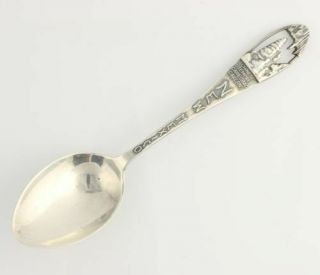 Carlsbad Caverns Chinese Temple Mexico - Souvenir Spoon Sterling Silver