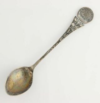 Taxco Mexico Souvenir Spoon - Sterling Silver Tribal Collectors Vintage Keepsake