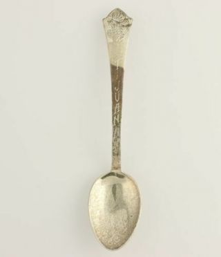 Tijuana Mexico Souvenir Spoon - Sterling Silver Vintage Collectors Tribal