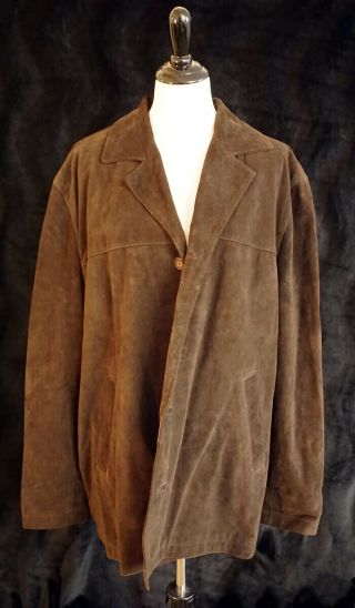 X - Files Crew Jacket Suede Season 9 Mulder Scully X 3