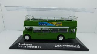 Atlas 4655102 Southdown Bristol Lodekka Fs Double Decker British Efe Bus Mib