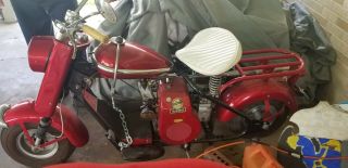 1959 Cushman Scooter Red