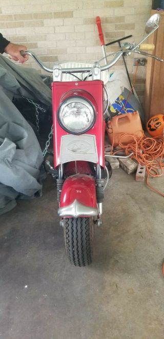 1959 Cushman Scooter Red 3