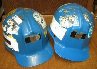 2 Vintage Coal Miners Msa Comfo Helmets - Martinka Mine 1