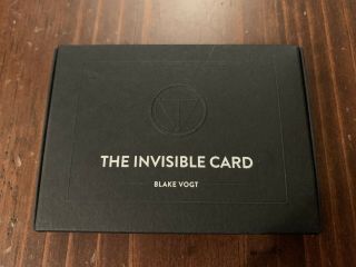 Invisible Card By Blake Voygt