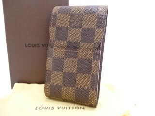 Mnt Louis Vuitton Etui Cigarette Case N63024 Damier France Brown 32160141400 G