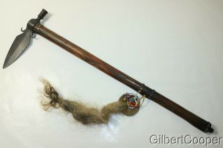 Sioux Spontoon Pipe Tomahawk W/drop - Circa 1860