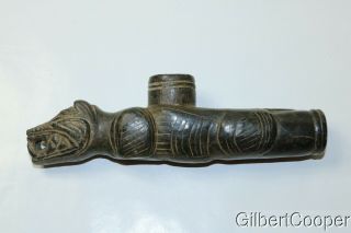 Creek Indian Mythical Swamp Panther Historical Pipe