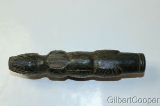 CREEK INDIAN MYTHICAL SWAMP PANTHER HISTORICAL PIPE 6