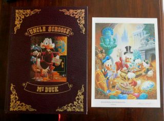 Uncle Scrooge Mcduck " His Life And Times ",  Signed Lithograph - 4485/5000