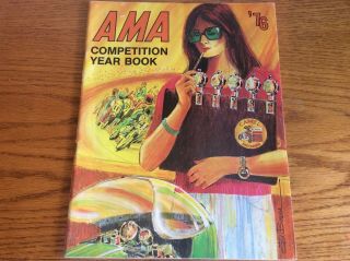 Vintage 1976 Ama American Motorcycle Association Competition Yearbook