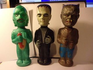 Colgate Palmolive Soaky Monsters Frankenstein Wolfman Creature From Black Lagoon