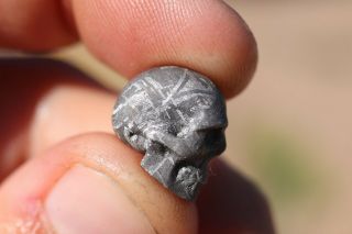 Gibeon Meteorite Skull 4.  8 grams ETCH 2