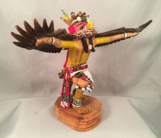 Hopi Red Tail Hawk Kachina By Henry Naha