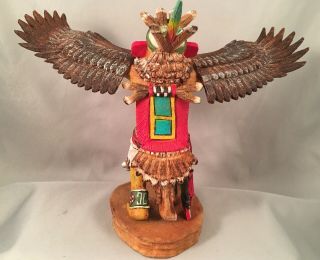 Hopi Red Tail Hawk Kachina By Henry Naha 4