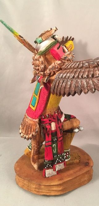 Hopi Red Tail Hawk Kachina By Henry Naha 5