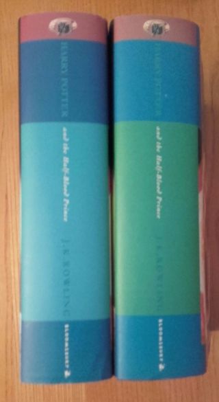 Very Rare Blue Spine Jacket Harry Potter and the Half - Blood Prince 1st Edition 2