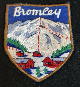 Bromley Vintage Nos Skiing Ski Patch Vermont Resort Travel Souvenir