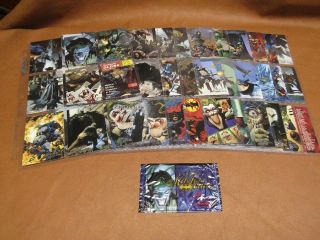 Premiere Edition Batman Master Series Complete 90 Base Trading Card Set 1995