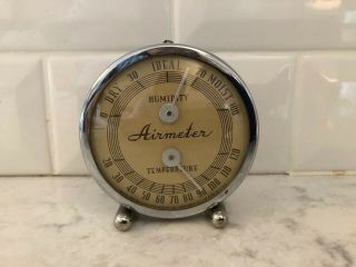 Airmeter Humidity/temperature.  Middlebury Electric Clock Co.  Macomb,  Illinois