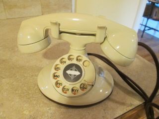 Telephone Western Elec 202 D - 1 F1 Rare Off White Restored Phone